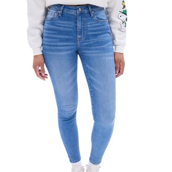 009 Bluenotes 4/27 Womens Blue Hi-Rise Skinny Fit Jeans - Picture 2 of 5